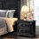 Table de chevet RAVENWOOD ANTIQUE BLANC