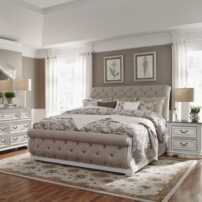 Alsea Queen Upholstered Sleigh 4 Piece Bedroom Set -  Darby Home Co, 7D4D31827EF04CA882290924659658C6