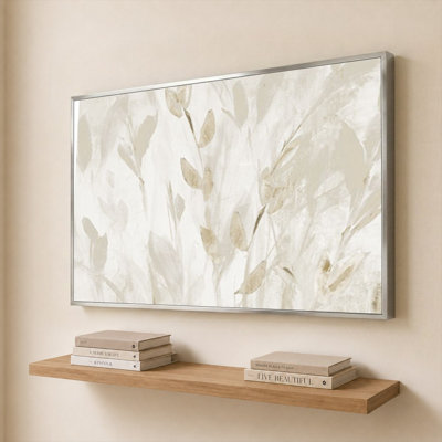 «Misty Taupe Leaves II» par Lanie Loreth - impression sur toile