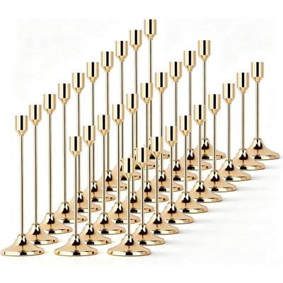 Candle Holders Steel Candlestick with Candle Included