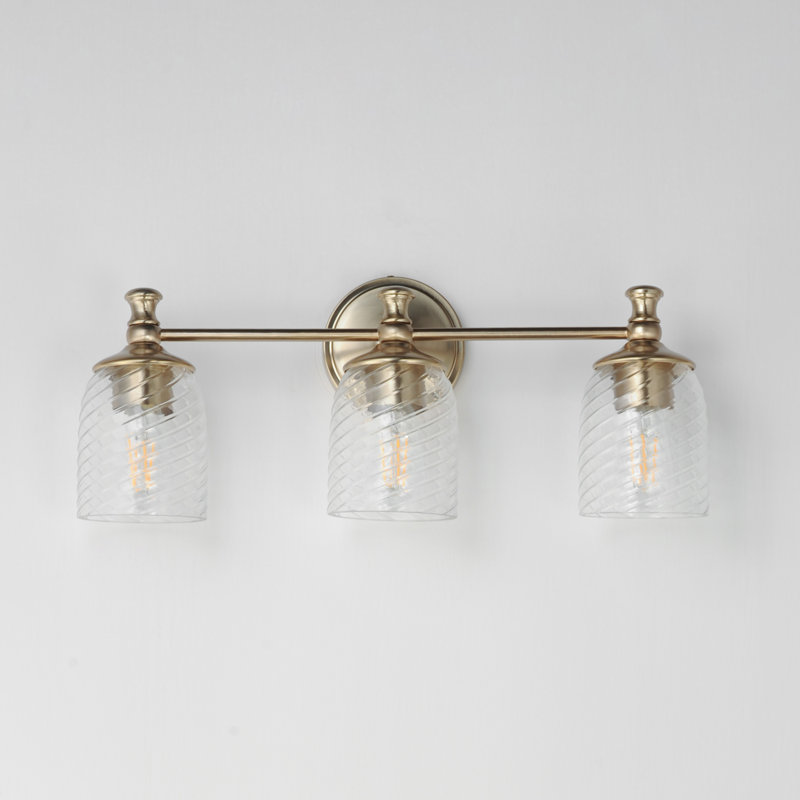 Swirl-Bath Vanity, Satin Champagne