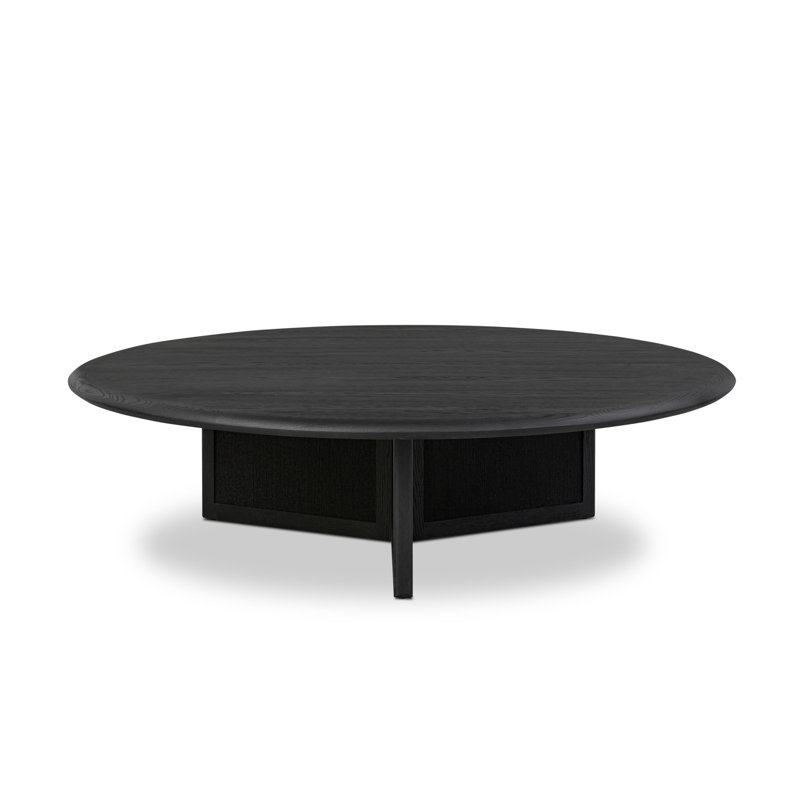 Rosenell Round Coffee Table, Black