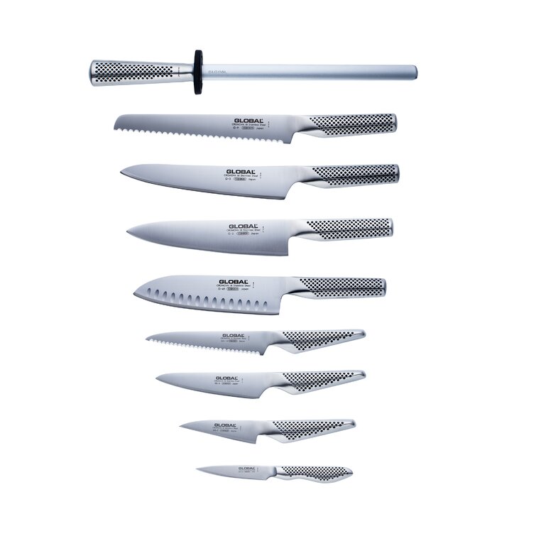 Global Classic 10-Piece Knife Block Set  Global knife set, Knife block,  Knife making tools