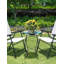 Keishana Glass Top End Table