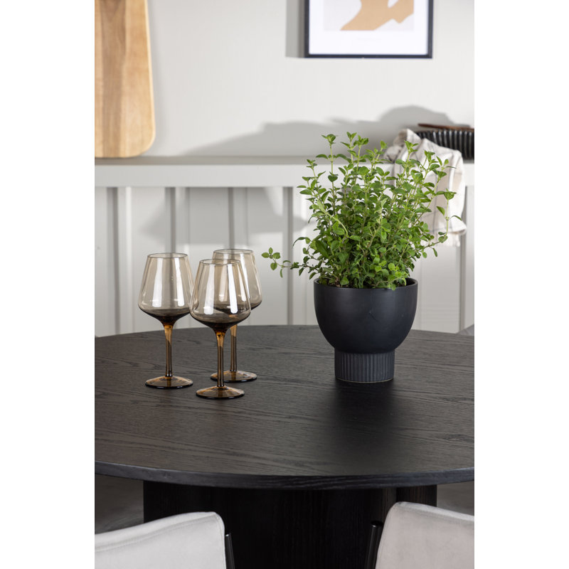 Meyerwood 4 - Person Dining Set, Black