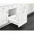 Double White 35 qt. Tandem Pullout Wood Bottom Mount Waste Container w/ Soft-Close for 21" Base Cabinets-50218733-93603863