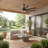 Kichler Breda 75-inch 8-Blade Ceiling Fan in Satin Black with Satin Black Blades-1992409044-1992409066