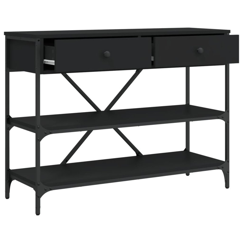 Regnier Console Table, Black, 100cm L x 34.5cm W x 75cm H