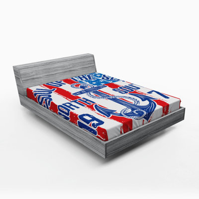 Microfiber Striped Fitted Sheet