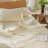 MooMee Lightweight Duvet Cover Set with Zipper Closure 8 Ties 100% Washed Cotton Linen Like Textured Soft Breathable All-Season-111220332-111219965