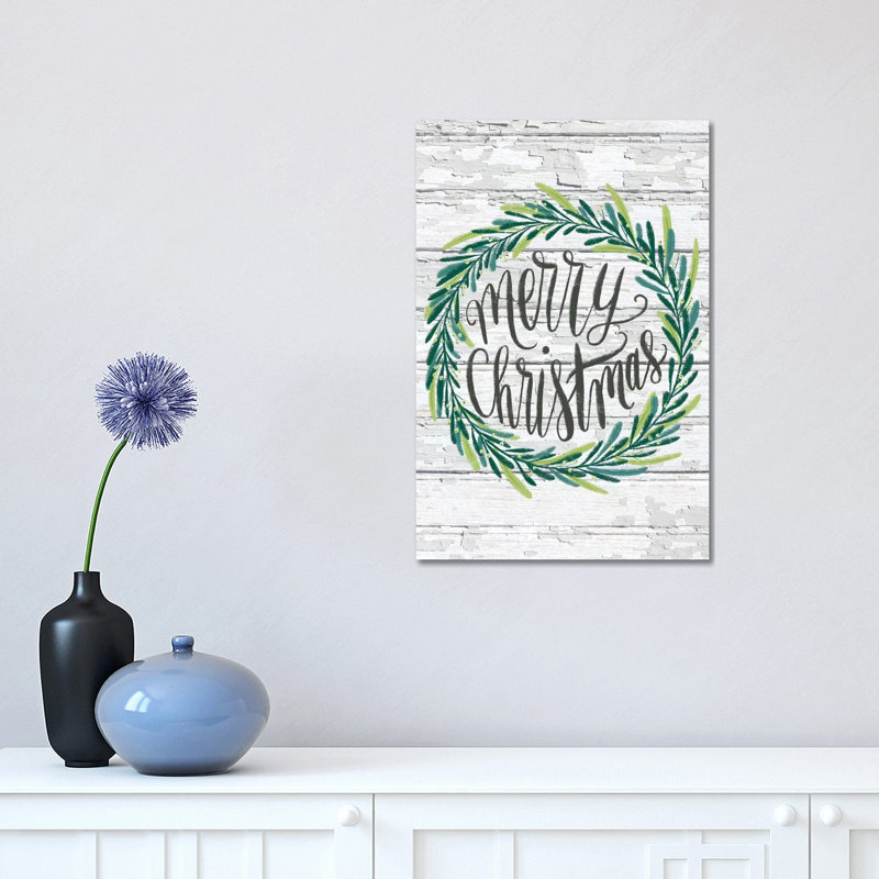 Christmas Greenery I by Amanda Mcgee - Wrapped Canvas Print, 45.72cm H x 30.48cm W x 1.91cm D