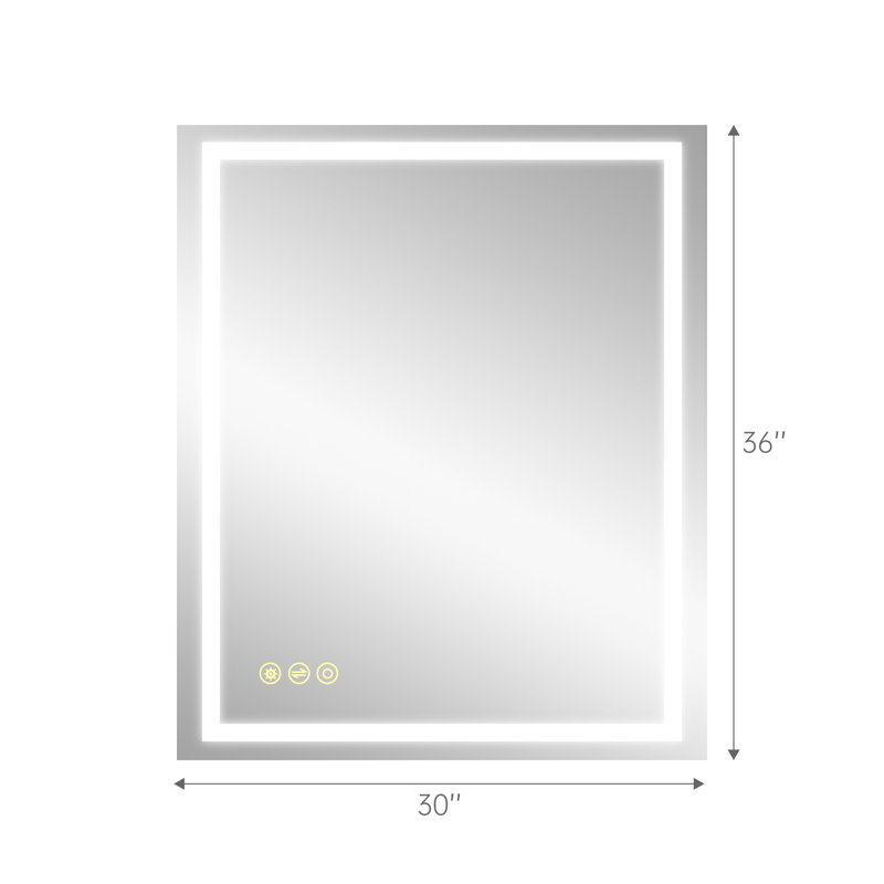 Flat Wall Mirror, 36" x 30"