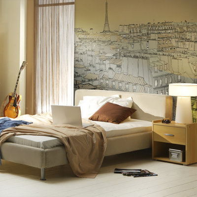 Afterglow Over Paris Wallpaper Mural