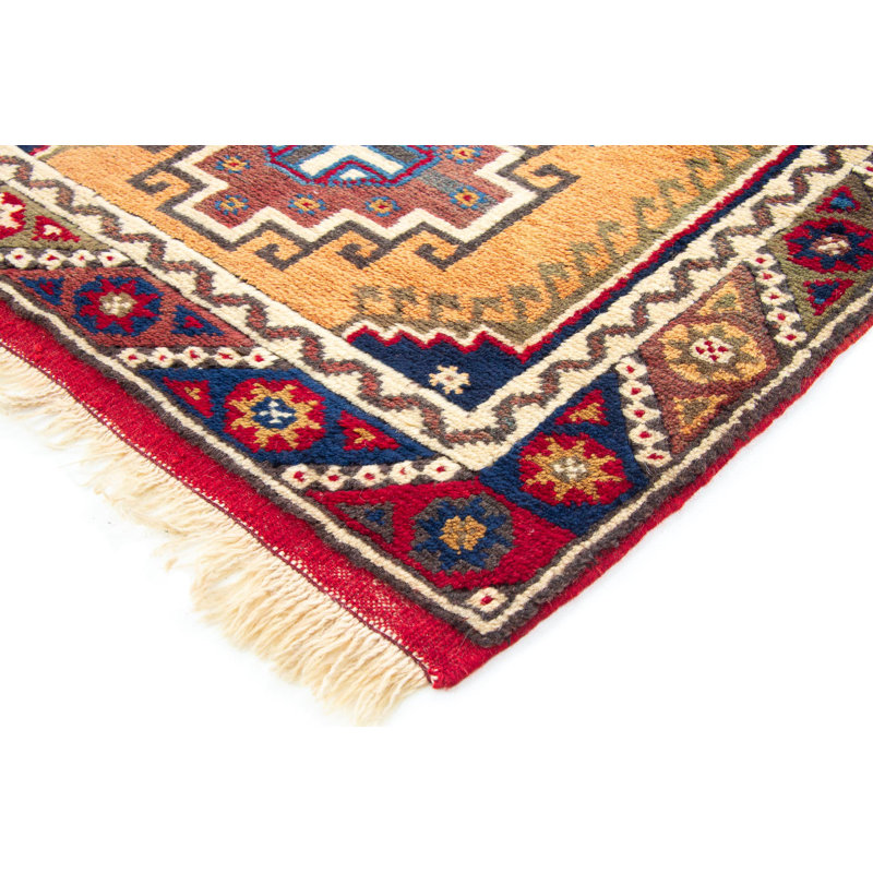 Rectangle 73 cm x 109 cm Oriental Wool Hand Woven Area Rug