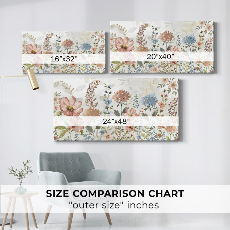 Variétés d'été - Toile tendue avec châssis - Prêt à accrocher, H 16 po x l 32 po