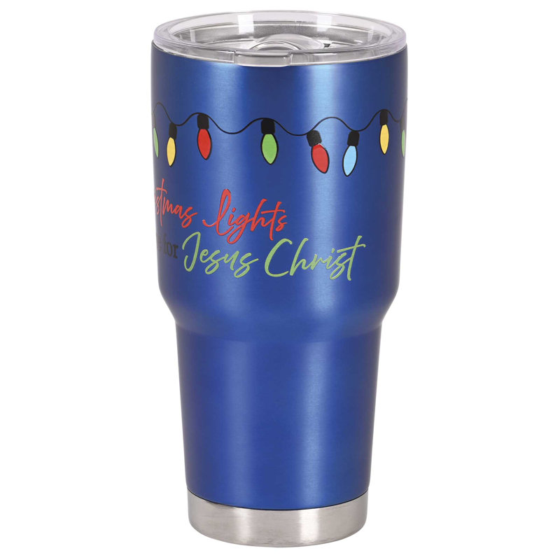 Christmas Blue Tumbler String Lights