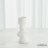 Pradier Candle Holder-White-Med