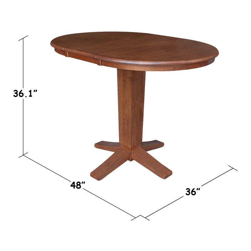 Table de salle à manger Wabash, Chêne vieilli