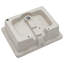 Lavabo de salle de bain rectangulaire en céramique 20 x 15,5 - encastré avec trop-plein et pratique pour économiser de l'espace