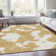 Premium Machine Washable Prisco Gold Rug