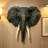 Waylon Elephant Head Head Wall Mount Decor-134833009