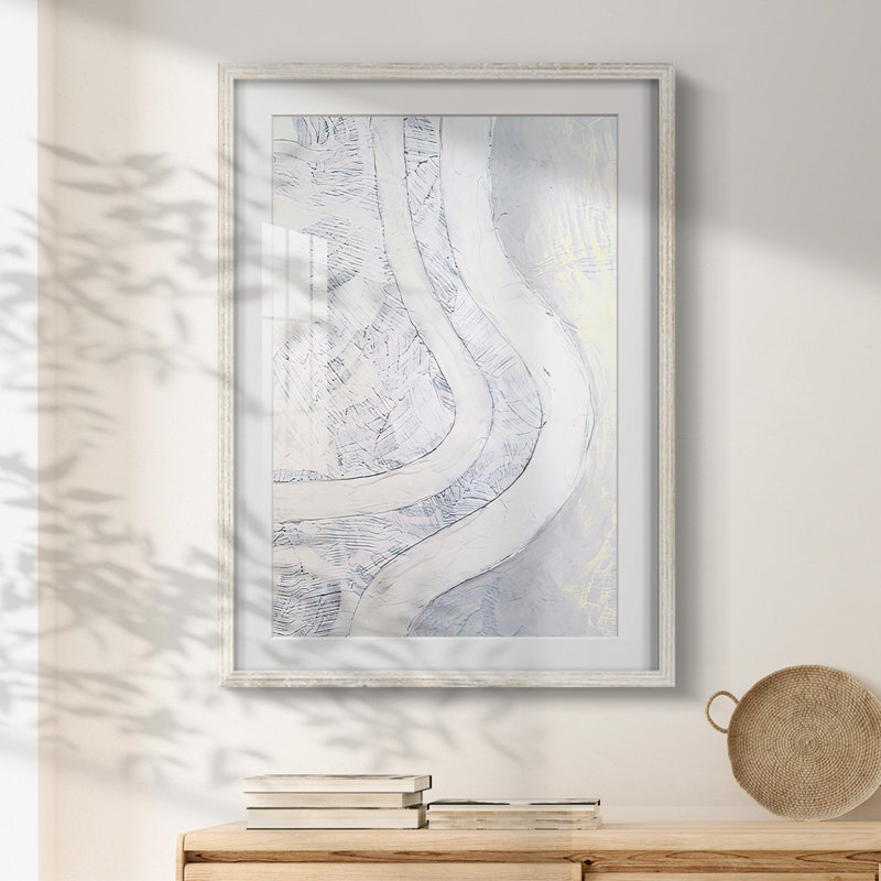 Northerly Wind II -Framed Print, 28.5" H x 20.5" W, White