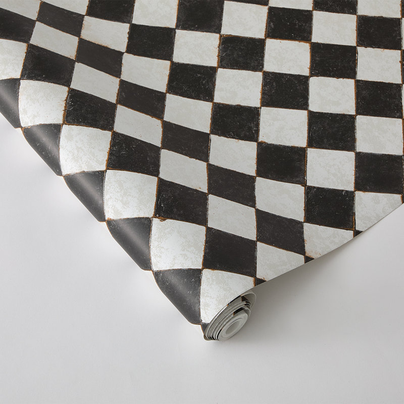 Papier peint adhésif rétro à carreaux par Jeremiah Brent