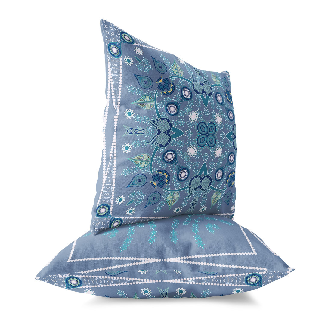 Vine Visions Indoor / Outdoor Paisley Square Cushion mit Füllung