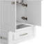 Lawrence - Armoire à linge 28 po avec robinet et évier en acier inoxydable - blanc
