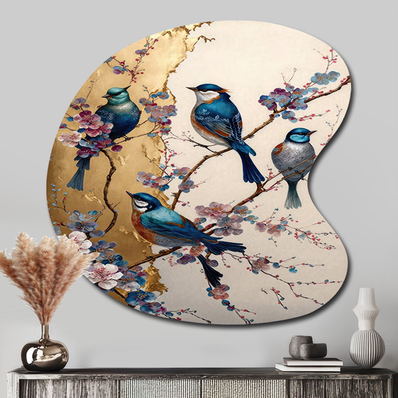 Dash - Décoration murale en forme d'oiseau, H 33 po x l 33 po