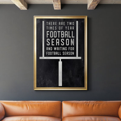 «Football Season», art textuel sur toile