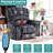 Upholstered Velvet Power Reclining Heated Massage Chair-1327813275