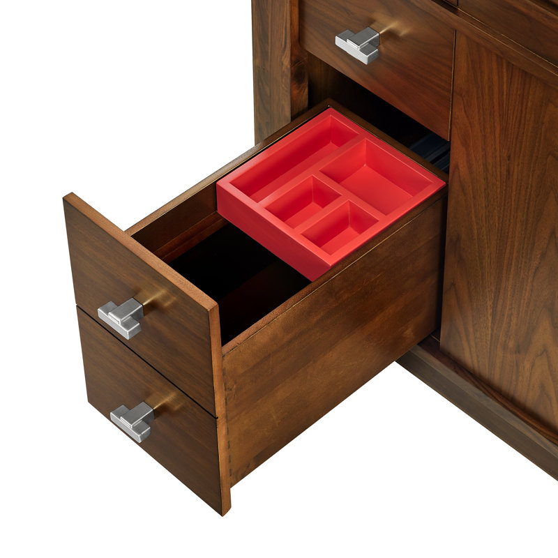 FLW Harmony 36 Wood Sink Vanity, Walnut, 48