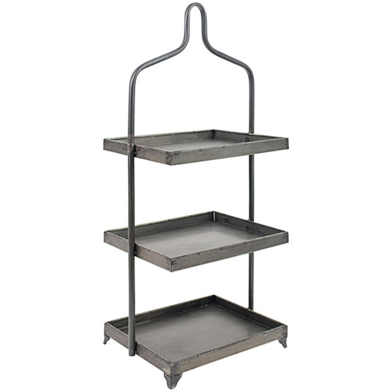 Présentoir à 3 niveaux en métal Kalalou 10 po x 12 po x 30 1/2 po 7011C098819B45409D14978793385FF9