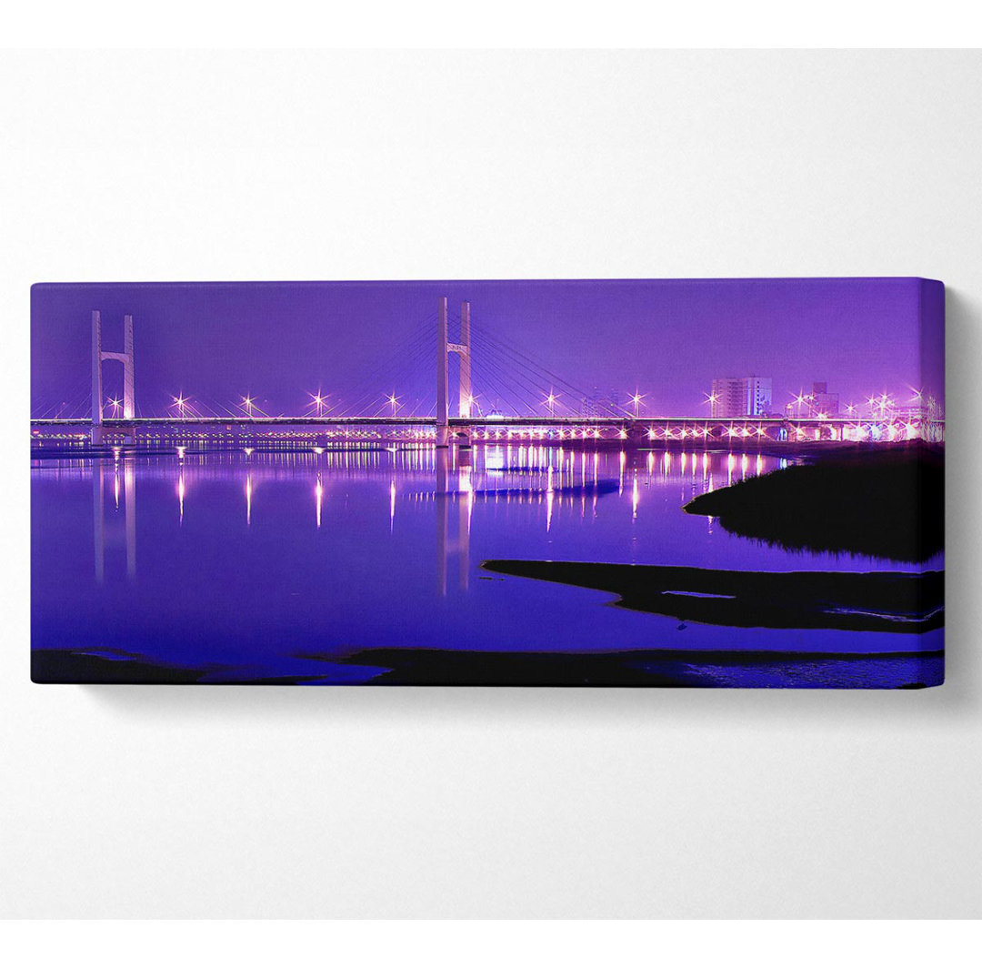 Purple Night Shoreline - Kunstdrucke auf Leinwand