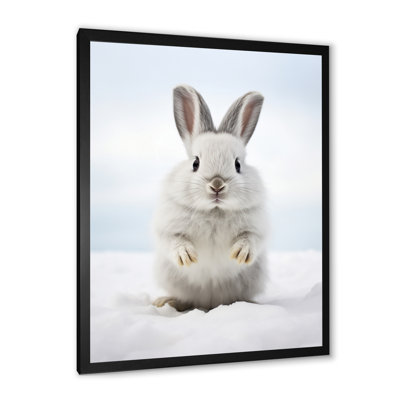 Nimble Hopper Rabbit II - animaux, art mural dans le salon