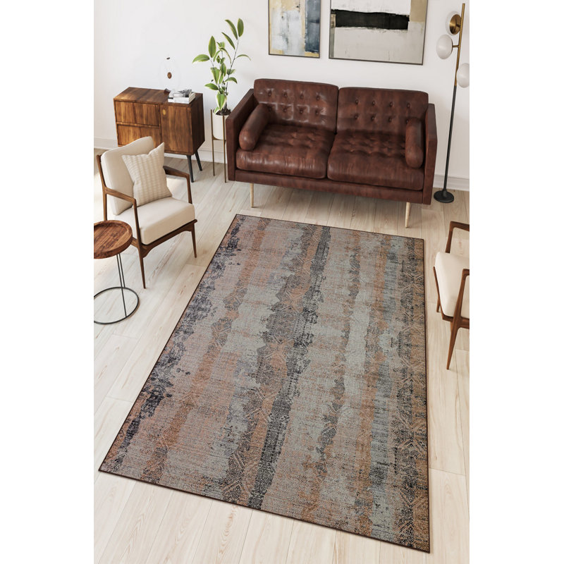 Eco-Friendly Hall Carpet, 100% Polyester, 31.5 x 59.1 inches | Antibacterial & Machine Washable, Non-Slip PVC Dot Underside | 650 g/m², 0.2 inch Pile Height | Digital Printed Design for Modern Interiors
