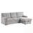 L-Shape Sectional Sofa With USB Port, 2 Cup Holders-1927110759
