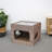 PetPals 15" Cat House with Fish Details and Scratcher Board
