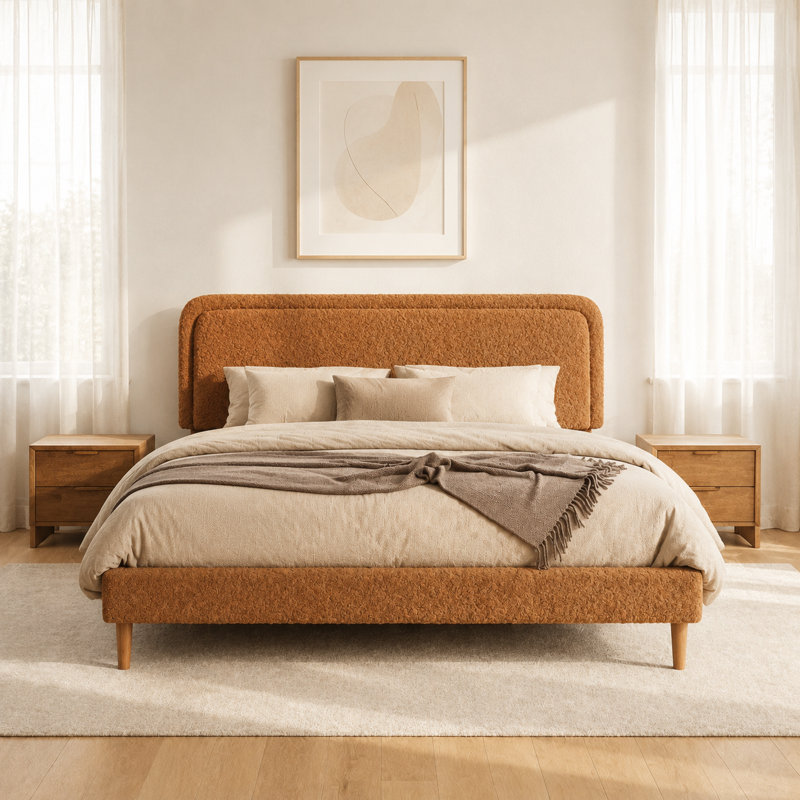 Très grande base de lit tapissier avec tête de lit réglable en hauteur, structure de support en acier, sommier à lattes en bois, base de matelas silencieuse