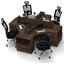 Open Floor Workspace Desks & Chairs