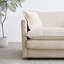 Chenille beige en forme de U avec matériaux en forme de U en bois massif pour plus de confort
