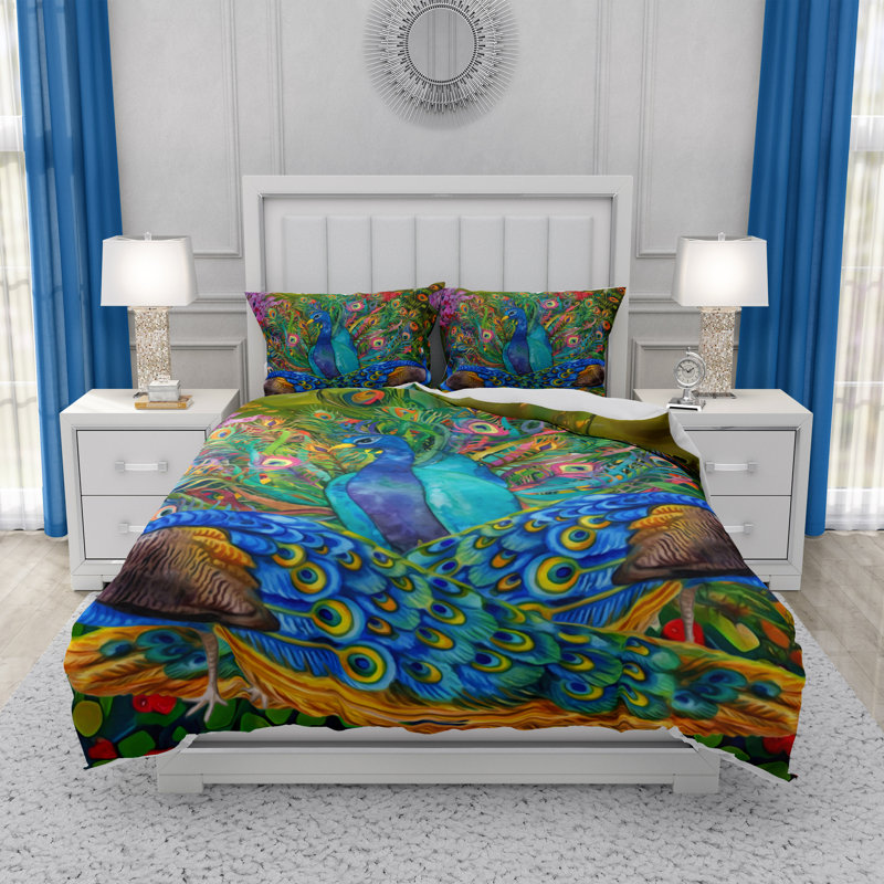 Animal Print Duvet Cover, King Duvet Cover + 2 King Shams
