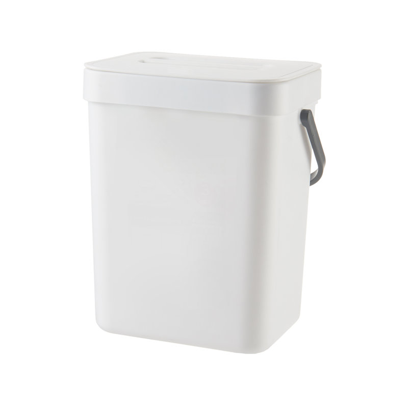 Puro 3 Litre Countertop Waste Baskets, White