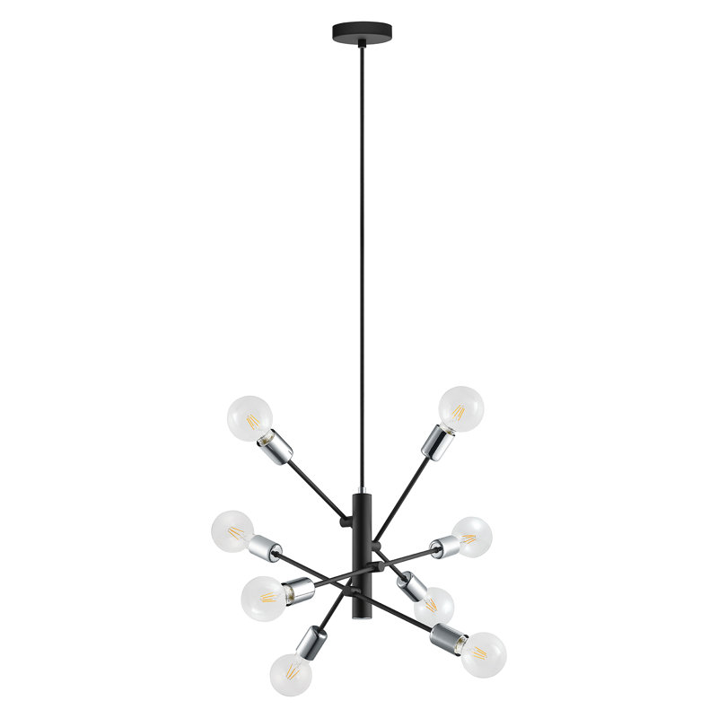 Luminaire suspendu unique à 8 lumières Luc