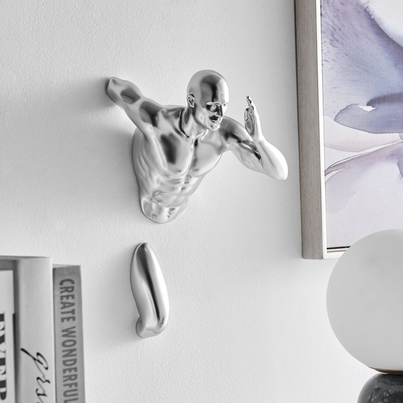 Sculpture murale lustrée, Argent