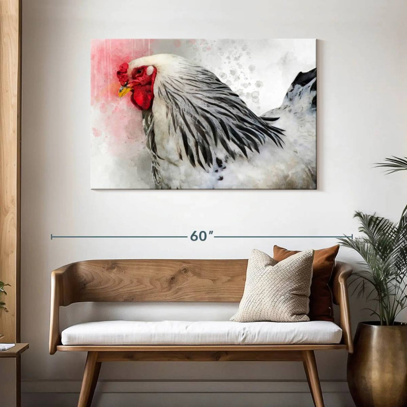 Brampt Brahma Rooster, 30" H x 45" W