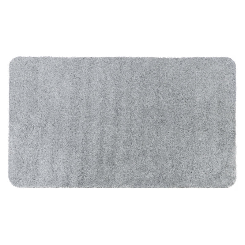 Non-Slip Bath Rug, Light Grey, 60 x 100cm