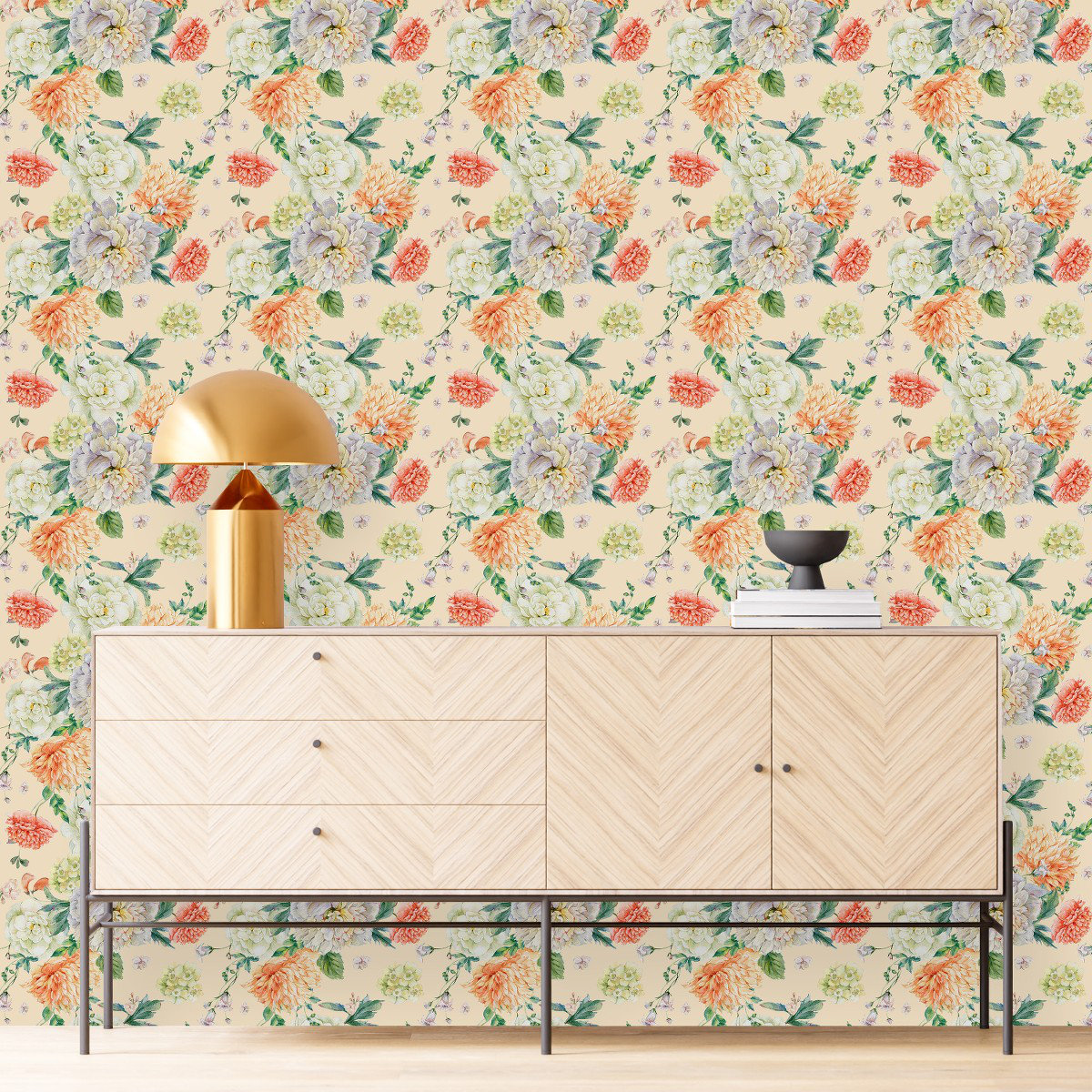 Red Barrel Studio Kennika Peel & Stick Floral Wallpaper - Wayfair Canada