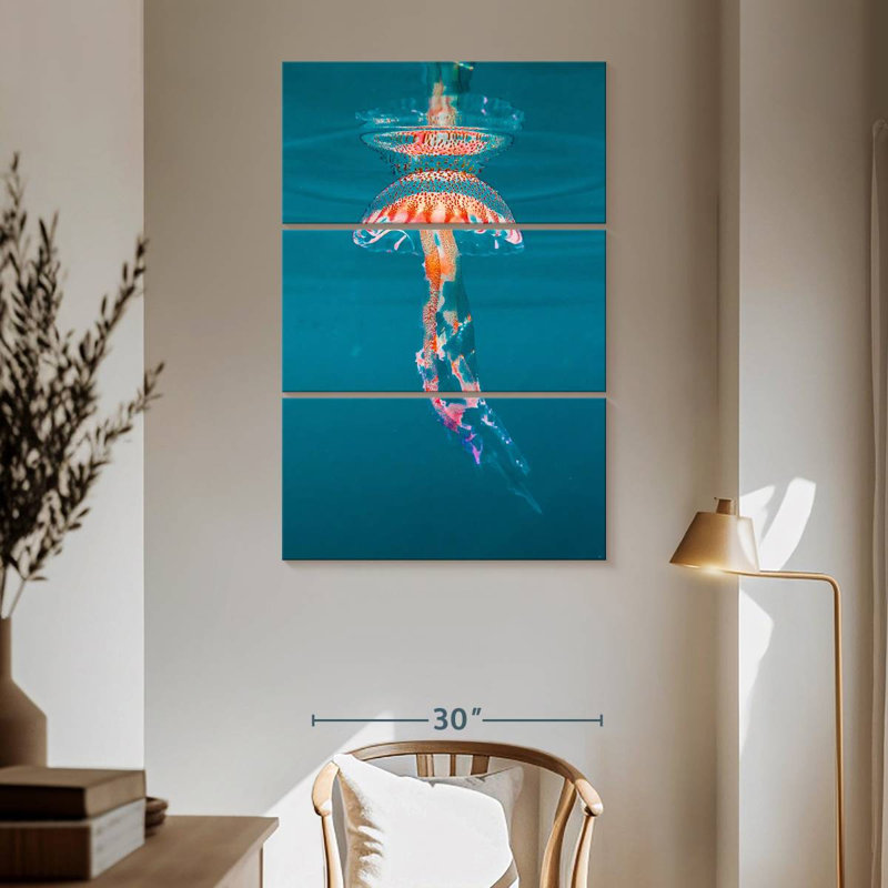 Brampt Jellyfish Under The Surface, 65" H x 42" W